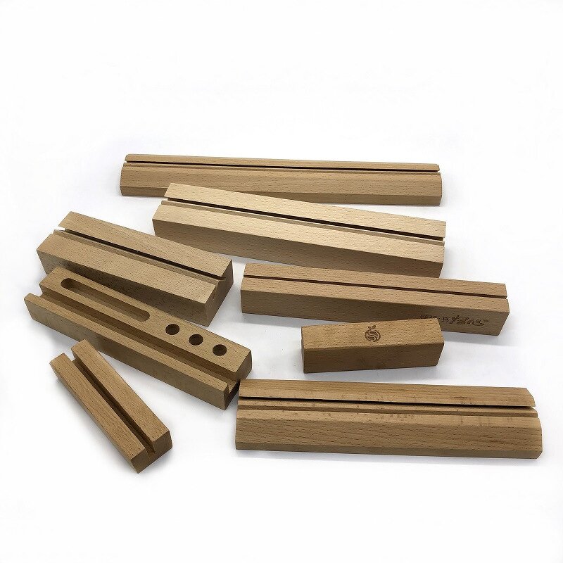 Place Card Holder Manufacturer - Natural Wooden Rustic Wedding Party Table Stand