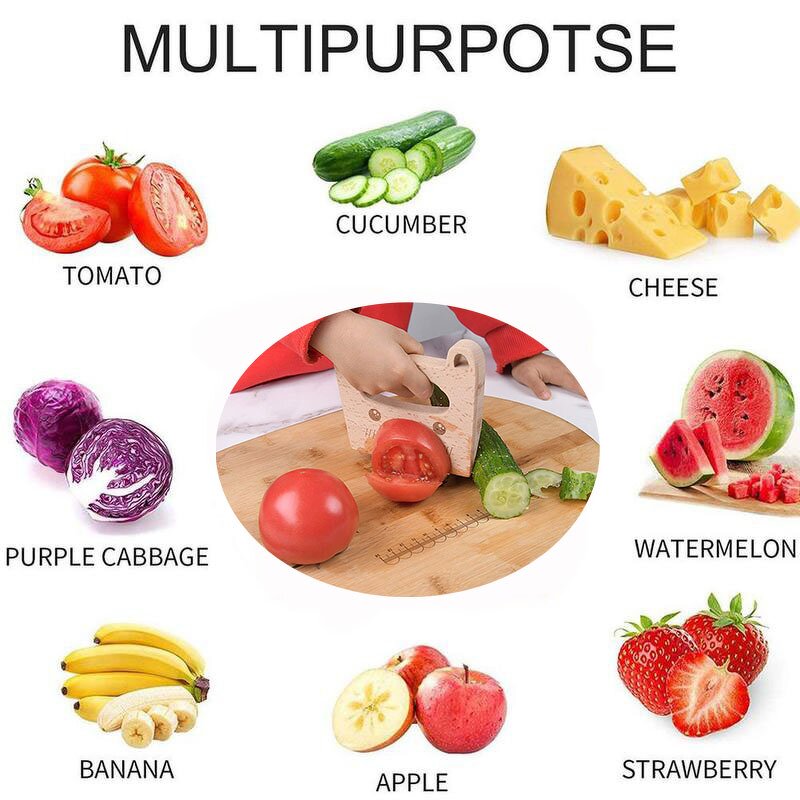 Wooden Toy Knife Manufacturer - 2023 Popular Montessori Knife for Kids Kitchen