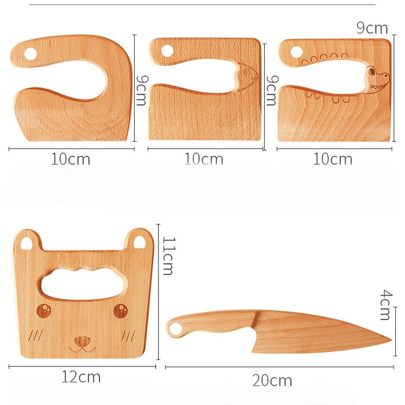 Wooden Toy Knife Manufacturer - 2023 Popular Montessori Knife for Kids Kitchen