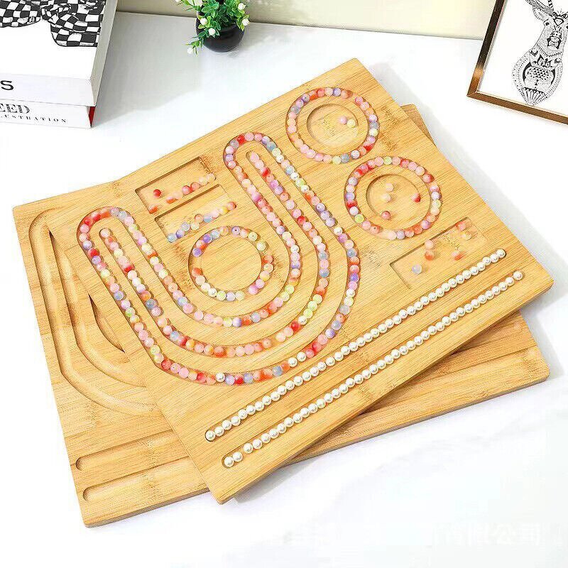 Beading Tray Manufacturer - High Quality Polished Bamboo Wood Jewelry Making Tray