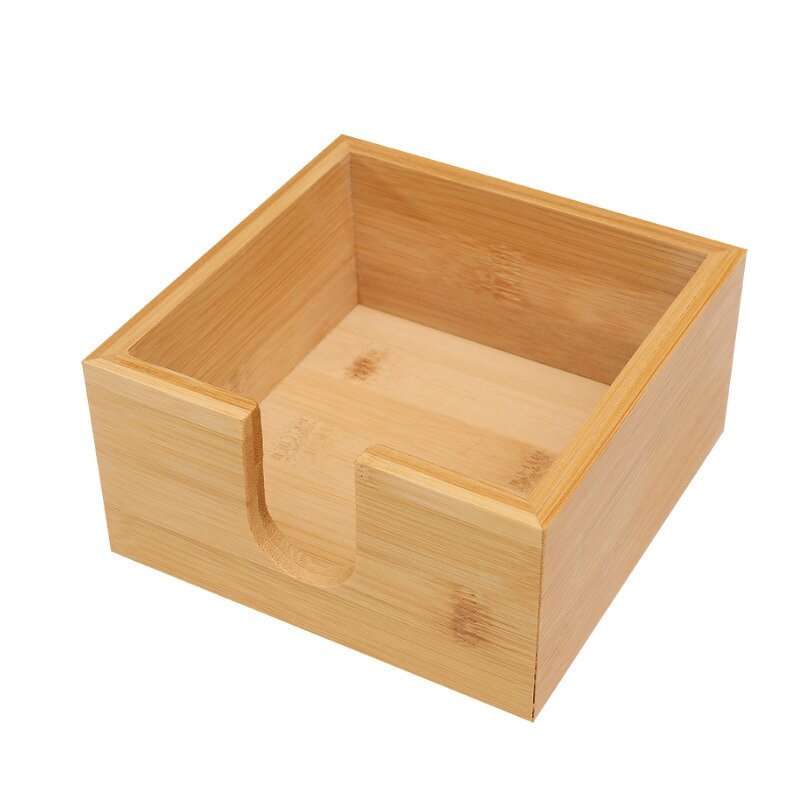 Tissue Box Holder Manufacturer - Custom Unfinished Laser Cut Bamboo Wood Box