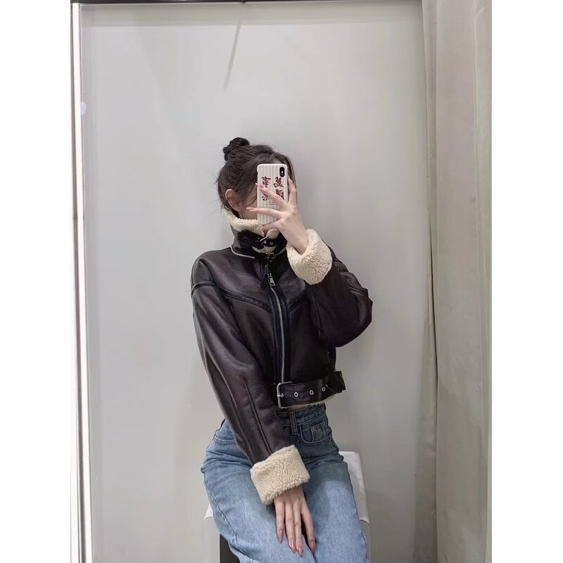 Women Winter Reversible Jacket Factory - OEM Custom Warm Long Sleeve With Belt