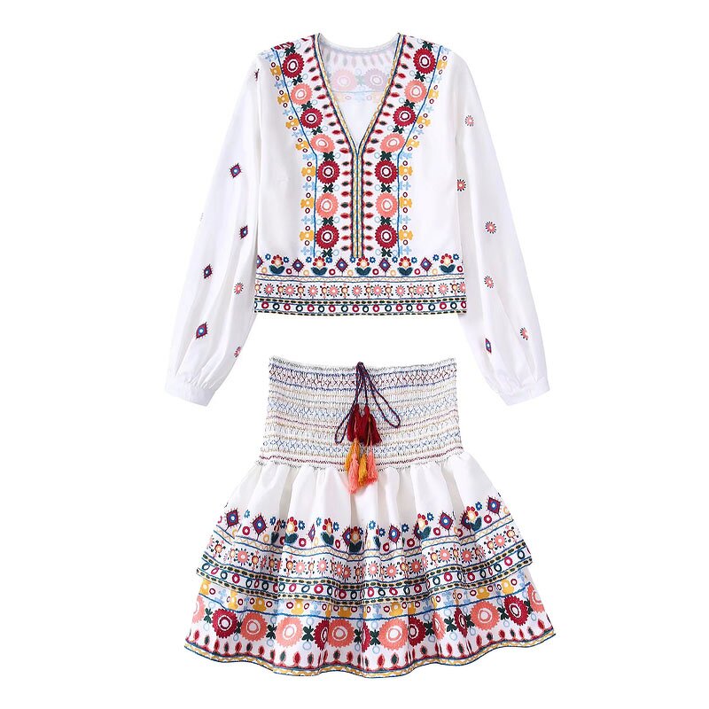 Drawstring High-Waisted Mini Skirt Factory - OEM Custom Vintage A-line Skirt