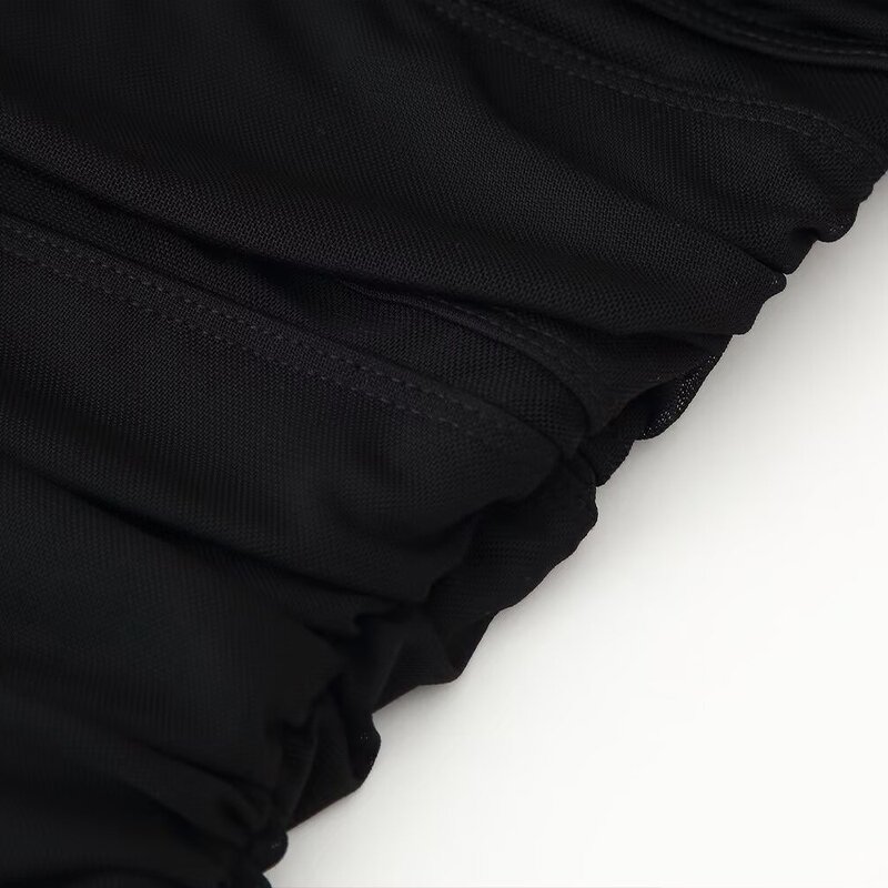 Opening Design Tulle Jumpsuit Factory - OEM Custom Retro Trend Sleeveless Slim