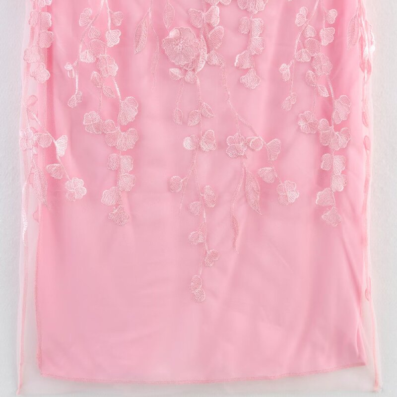 Hollow Flower Suit Factory - OEM Custom Trendy Oblique Shoulder Top and Skirt