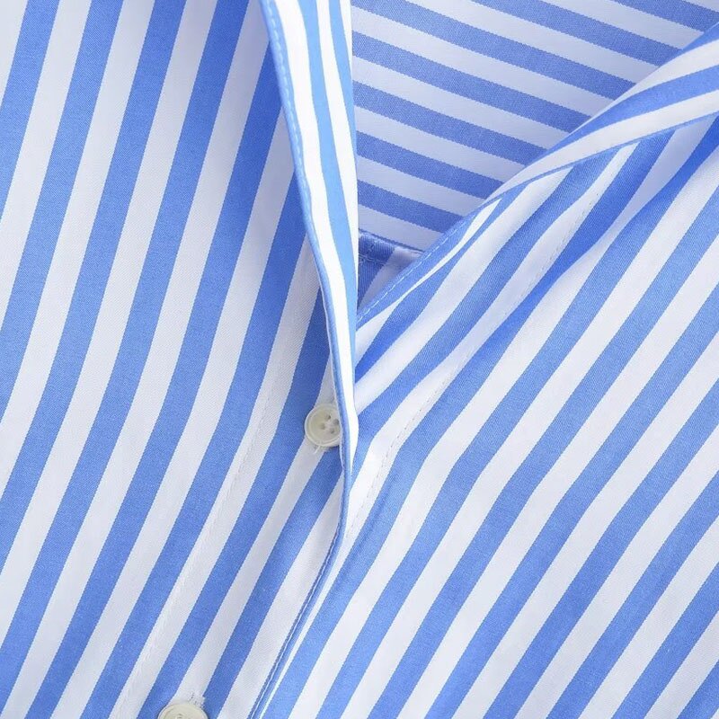 Poplin Shirt Factory - OEM Custom Retro Casual V Neck Sexy Elegant Shirt