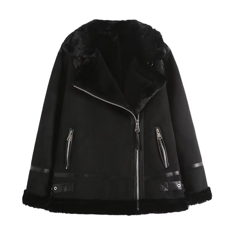 Thickened Fur Cotton Coat Factory - OEM Custom Vintage Long Sleeve Outerwear