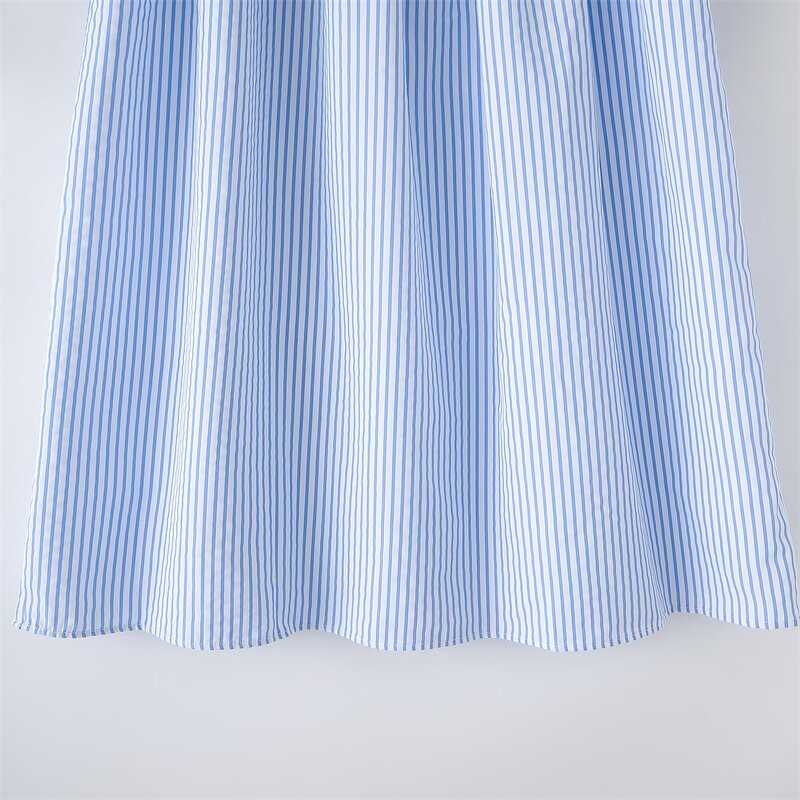 Striped Suit Factory - OEM Custom Spring Short-sleeved Top and Skirt Two-piece