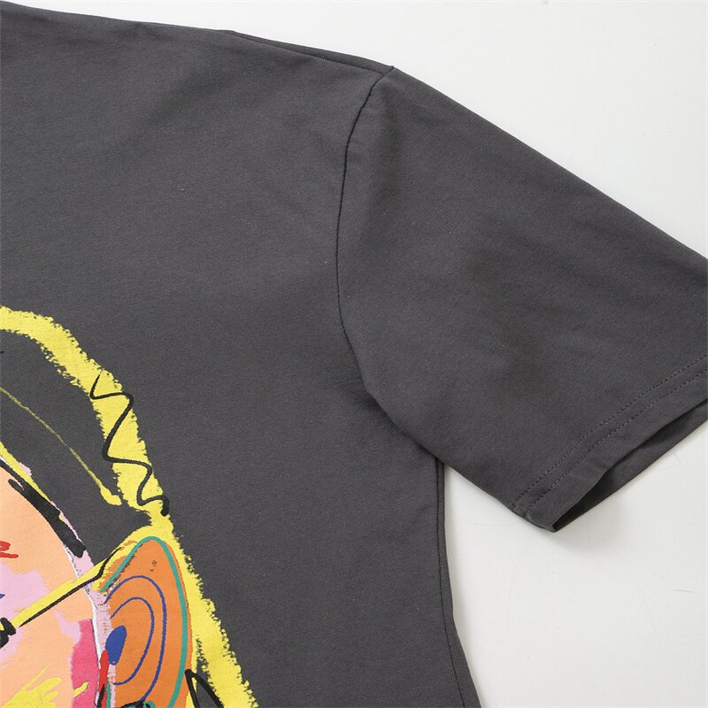 Print Gray T Shirt Factory - OEM Custom Vintage Crew Neck Casual Tee