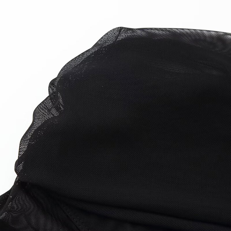 Opening Design Tulle Jumpsuit Factory - OEM Custom Retro Trend Sleeveless Slim