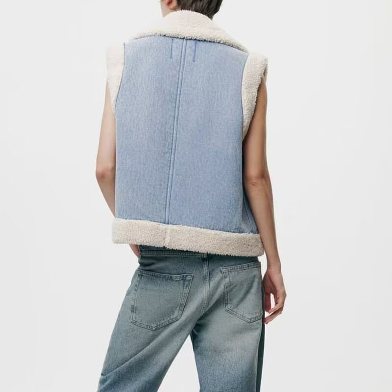 Windproof Warm Vest Factory - OEM Custom Autumn Winter Vintage Patch Pocket