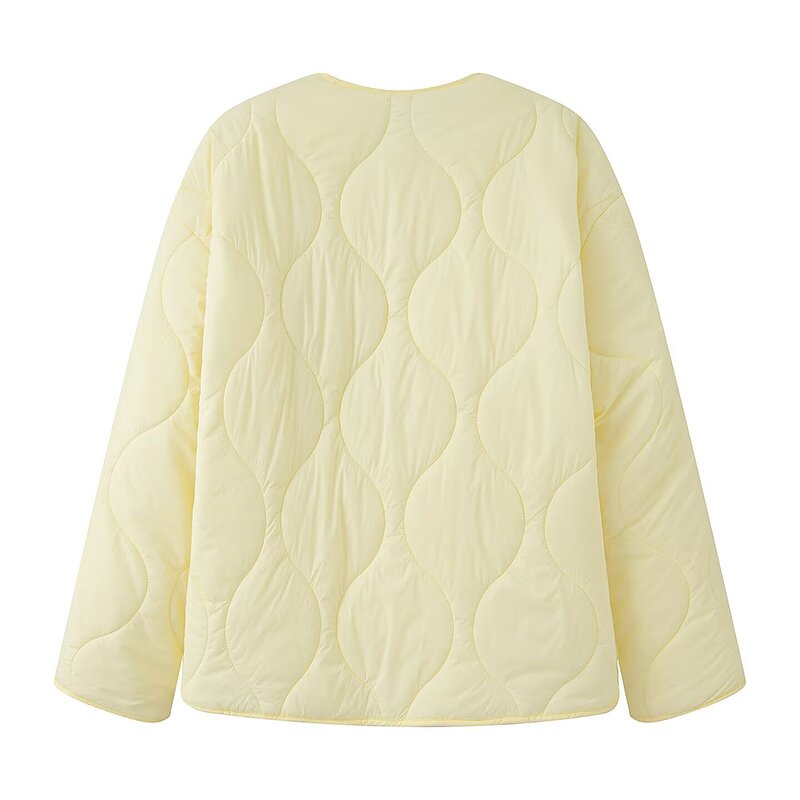 Round Neck Diamond Jacket Factory - OEM Custom Autumn Winter Retro Long Sleeve