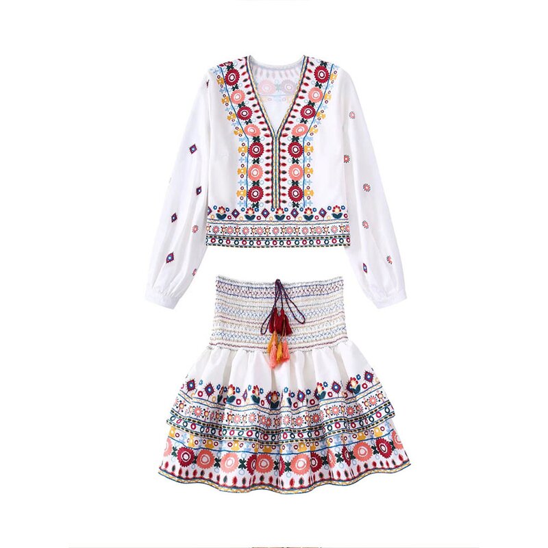 Drawstring High-Waisted Mini Skirt Factory - OEM Custom Vintage A-line Skirt