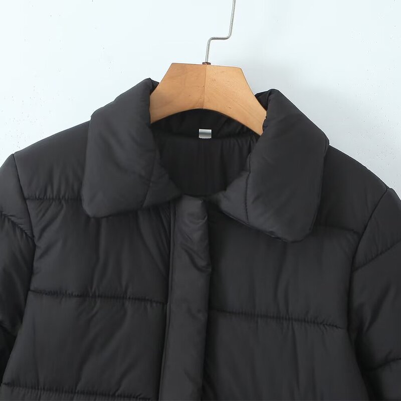 Girl Flat Hem Cotton Jacket Factory - OEM Custom Autumn Casual Long Sleeve Versatile