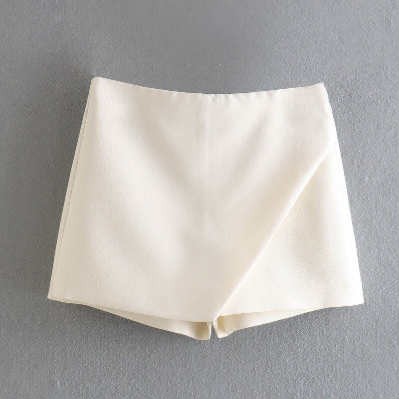 Asymmetric Mid-waist Culottes Factory - OEM Custom Five Colors Women's Summer Shorts