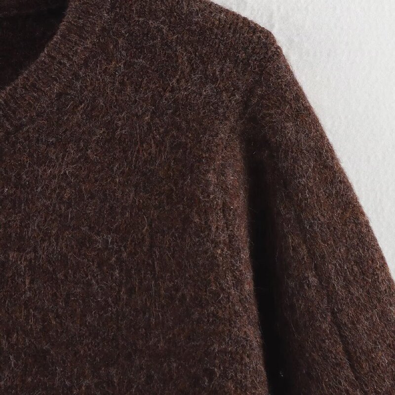 Gold Buttoned Knitted Jacket Factory - OEM Custom Women's New Fashion Retro Casual