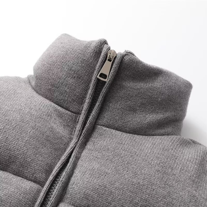 Knitted Fabric Stand Collar Jacket Factory - OEM Custom Autumn New Warm Long-sleeved