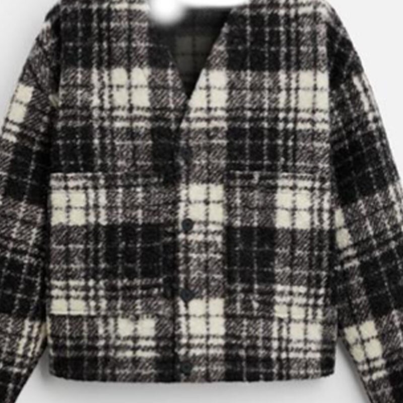 Casual Loose V-neck Plaid Shirt Factory - OEM Custom Spring Men's Classic All-match