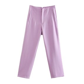 Women's Casual Pants Factory - OEM Custom European American Style Retro High Waist