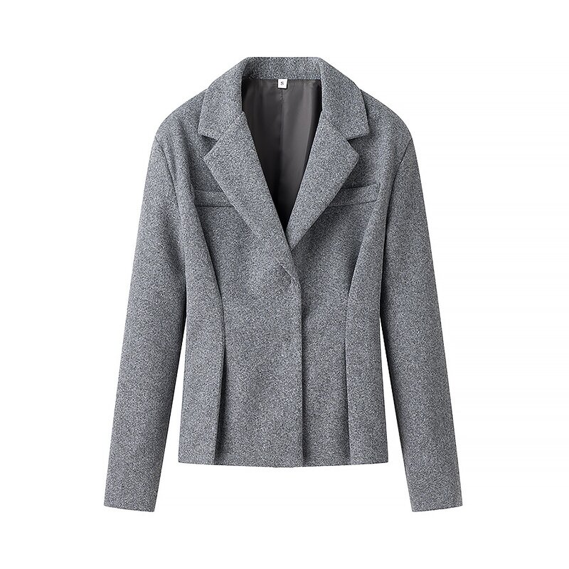 Blended Suit Factory - OEM Custom Spring Autumn Slim Long-sleeved Jacket Skirt