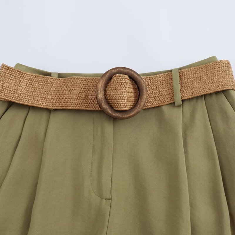 Women's Bermuda Shorts Factory - OEM Custom Summer Casual Classic Vintage High Waist