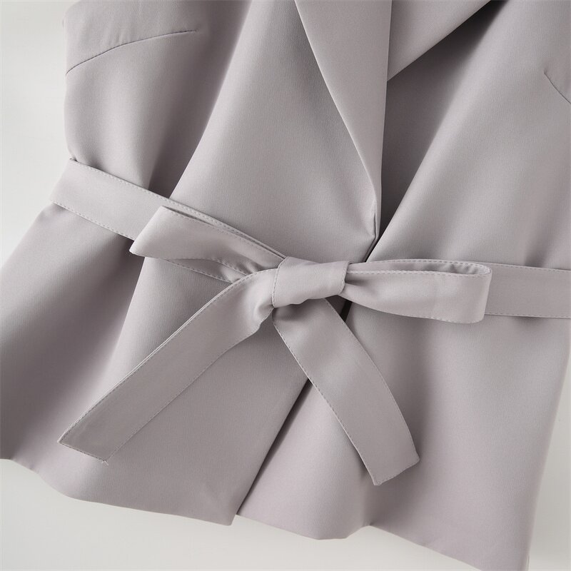 Solid Color Vest Trousers Suit Factory - OEM Custom Retro Belt Suit Vest