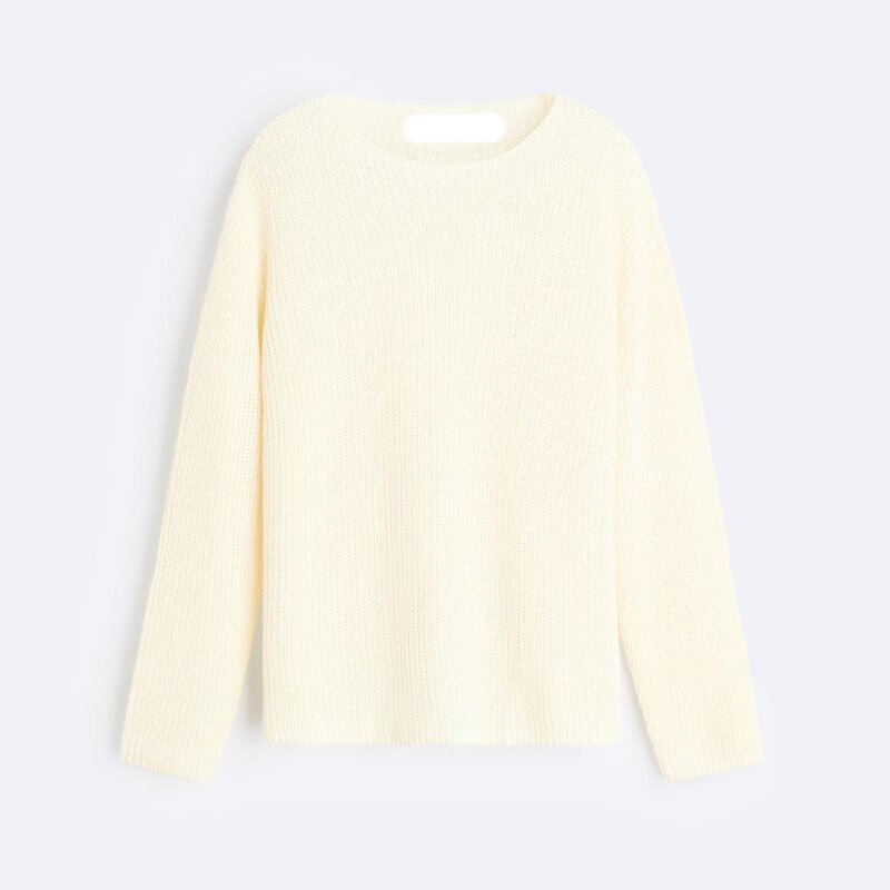 Solid Color Long Sleeve Knitted Sweater Factory - OEM Custom Spring Men's Retro Round