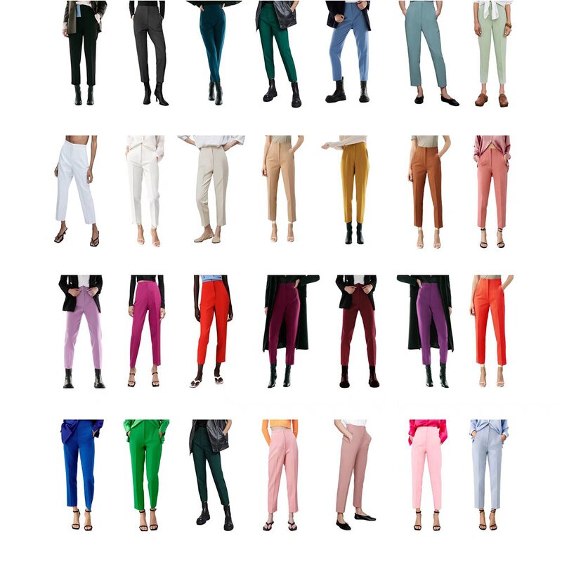 High Waist Casual Pants Factory - OEM Custom European American Style Retro