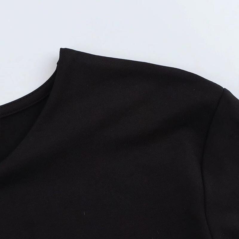 Long-sleeved Jumpsuit Factory - OEM Custom Retro Round Neck Casual Female