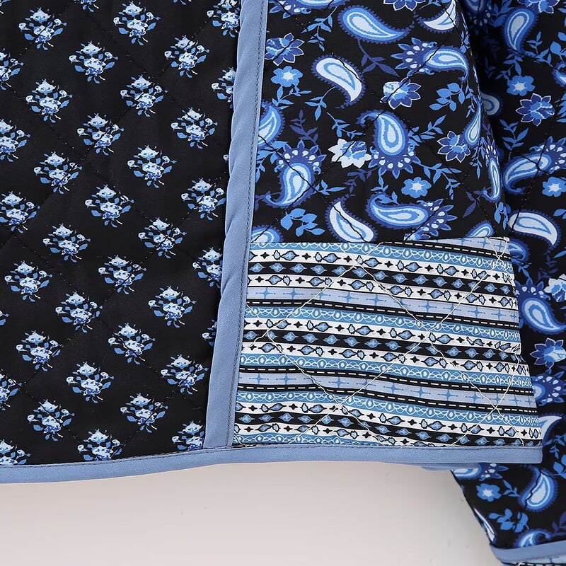 Loose Double-sided Quilted Jacket Factory - OEM Custom Winter Trend Retro Short