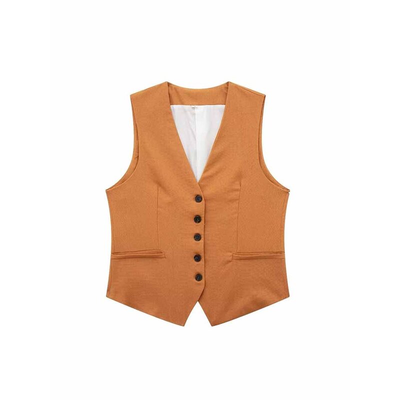 Linen Blend Tank Top Factory - OEM Custom Retro Sleeveless Female Top