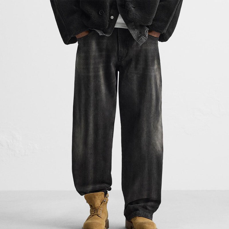 Loose Straight Pants Factory - OEM Custom Spring Men's Retro Trend Casual