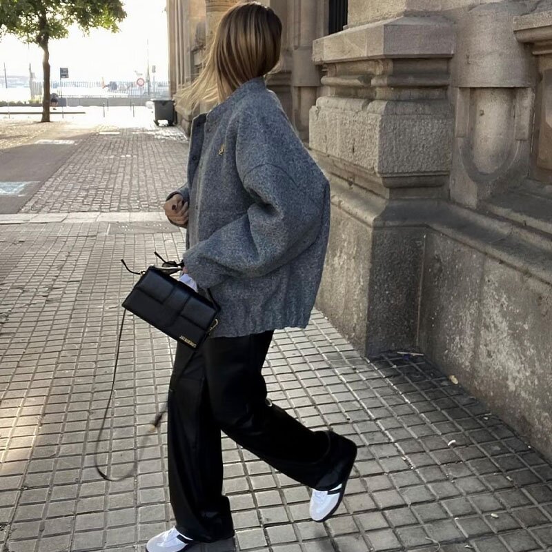 Grey Jacket Coat Factory - OEM Custom Vintage Long Sleeve Casual Outerwear