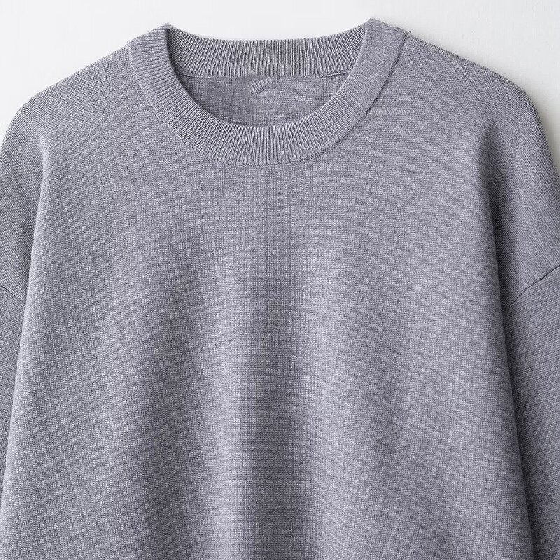 Ribbed Knitted Sports Sweater Factory - OEM Custom Retro Round Neck Female Tops