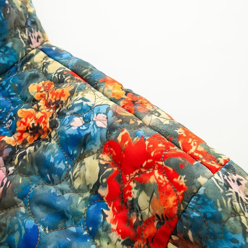 Geometric Heart Cotton-padded Jacket Factory - OEM Custom Autumn Casual Long Sleeve