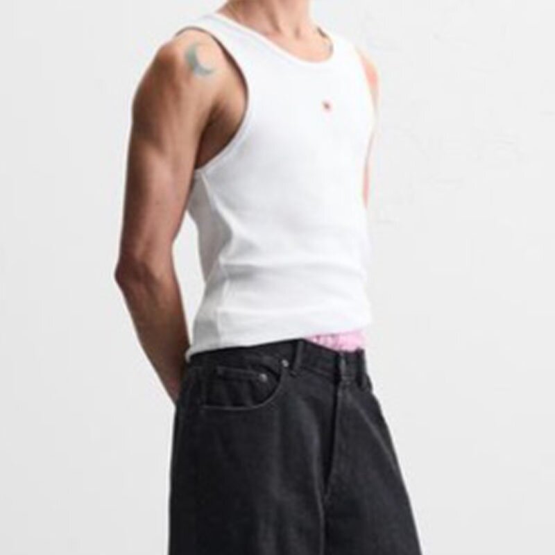 Blended Heart-Shaped Slim Vest Factory - OEM Custom Spring Men's Retro Solid Color