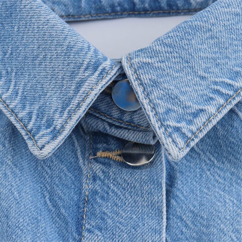 Halter Neck Denim Jumpsuit Factory - OEM Custom Casual Retro Backless Sleeveless