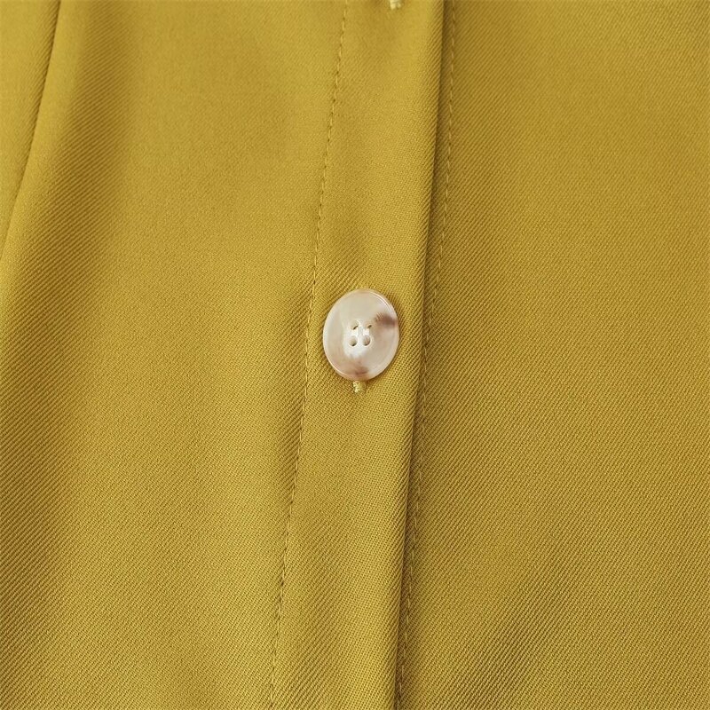 Multicolor Mini Dress Factory - OEM Custom Vintage Short Sleeves Button-Up