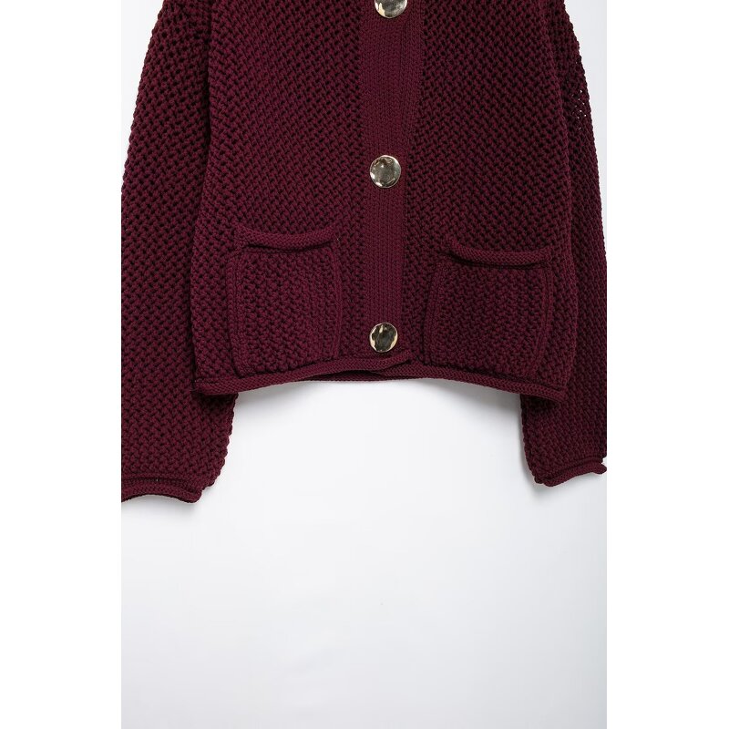 Knitwear Jacket Sweater Coat Factory - OEM Custom Autumn Casual Loose Long-Sleeved