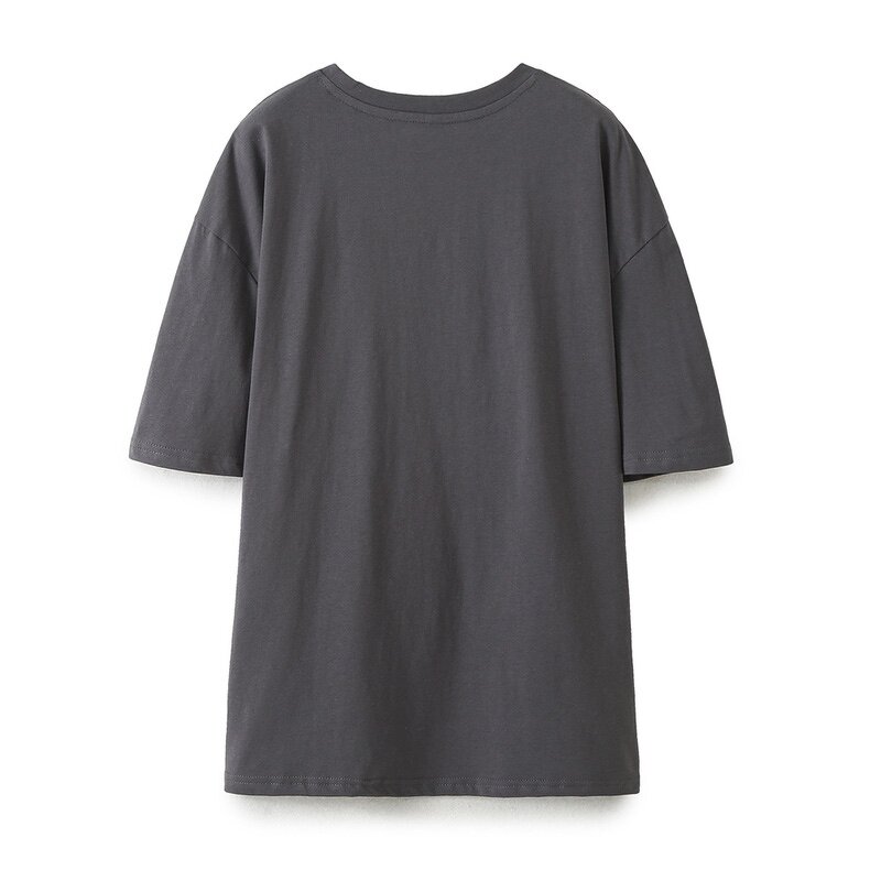 Print Gray T Shirt Factory - OEM Custom Vintage Crew Neck Casual Tee