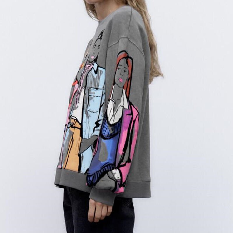 Embroidered Hooded Sweatshirt Factory - OEM Custom Y2k Fashion Women's Pullover