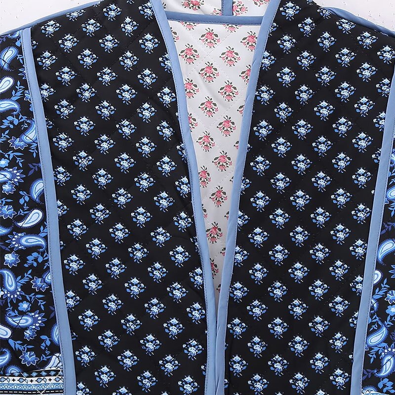 Loose Double-sided Quilted Jacket Factory - OEM Custom Winter Trend Retro Short