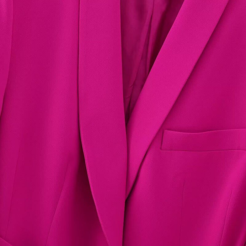 Women's Belt Blazer Factory - OEM Custom Vintage Long Sleeve Pocket Coat