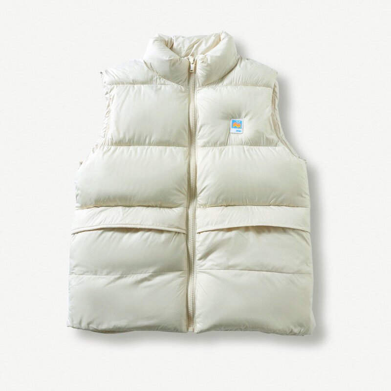 Sleeveless Vest Factory - OEM Custom Men's Autumn Winter Stand Collar Solid Color