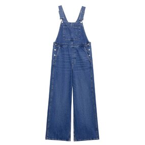 Long Denim Jumpsuit Factory - OEM Custom Fashion Wide-leg Pants Elegant Women's