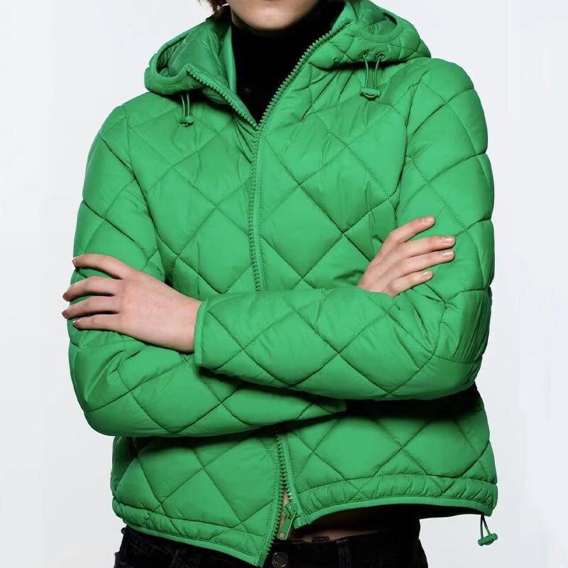 Hooded Cotton Coat Factory - OEM Custom Autumn Winter Long Sleeves Side Pocket