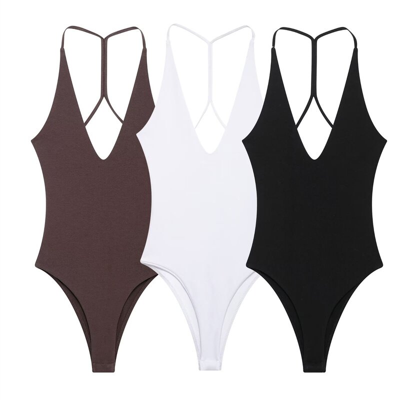 Suspender Jumpsuit Factory - OEM Custom Retro Sexy Sleeveless Slim Fit Female