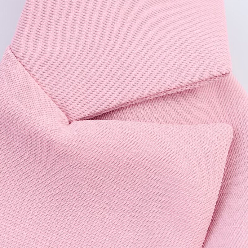 Double-Breasted Halter Collar Vest Top Factory - OEM Custom Summer Fashion Retro Solid