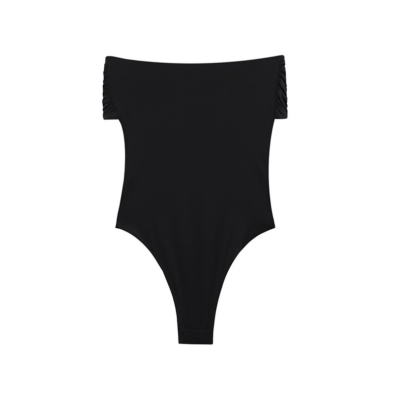 Metal Ornaments Jumpsuit Factory - OEM Custom Retro Sexy Sleeveless Classic Black