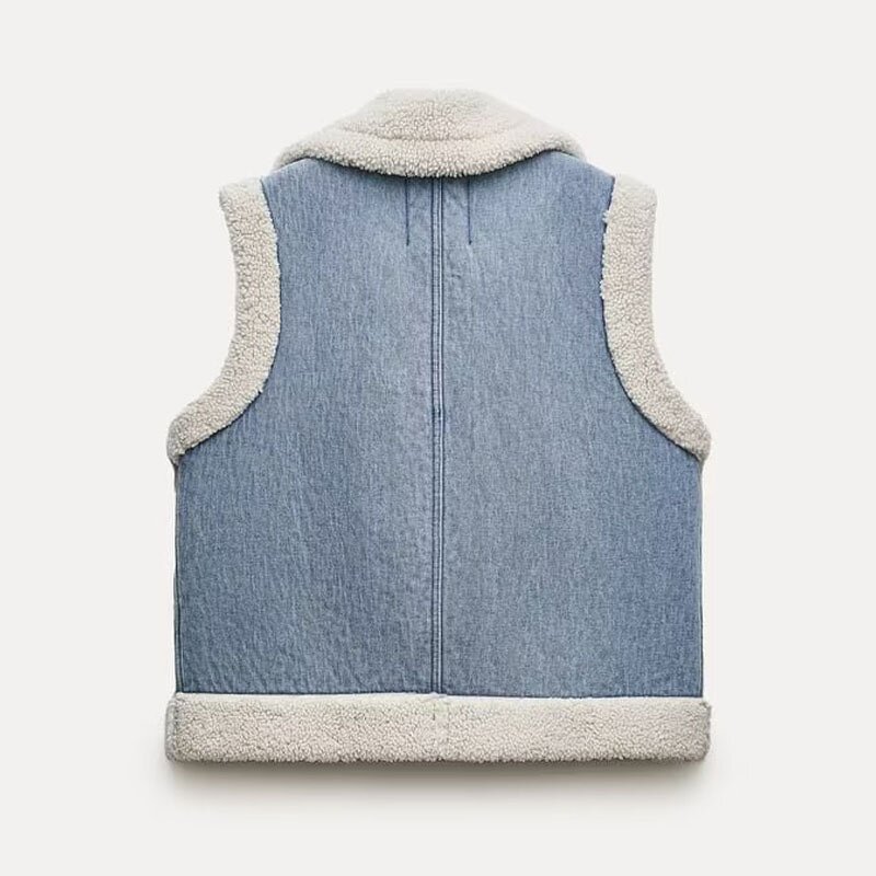 Windproof Warm Vest Factory - OEM Custom Autumn Winter Vintage Patch Pocket